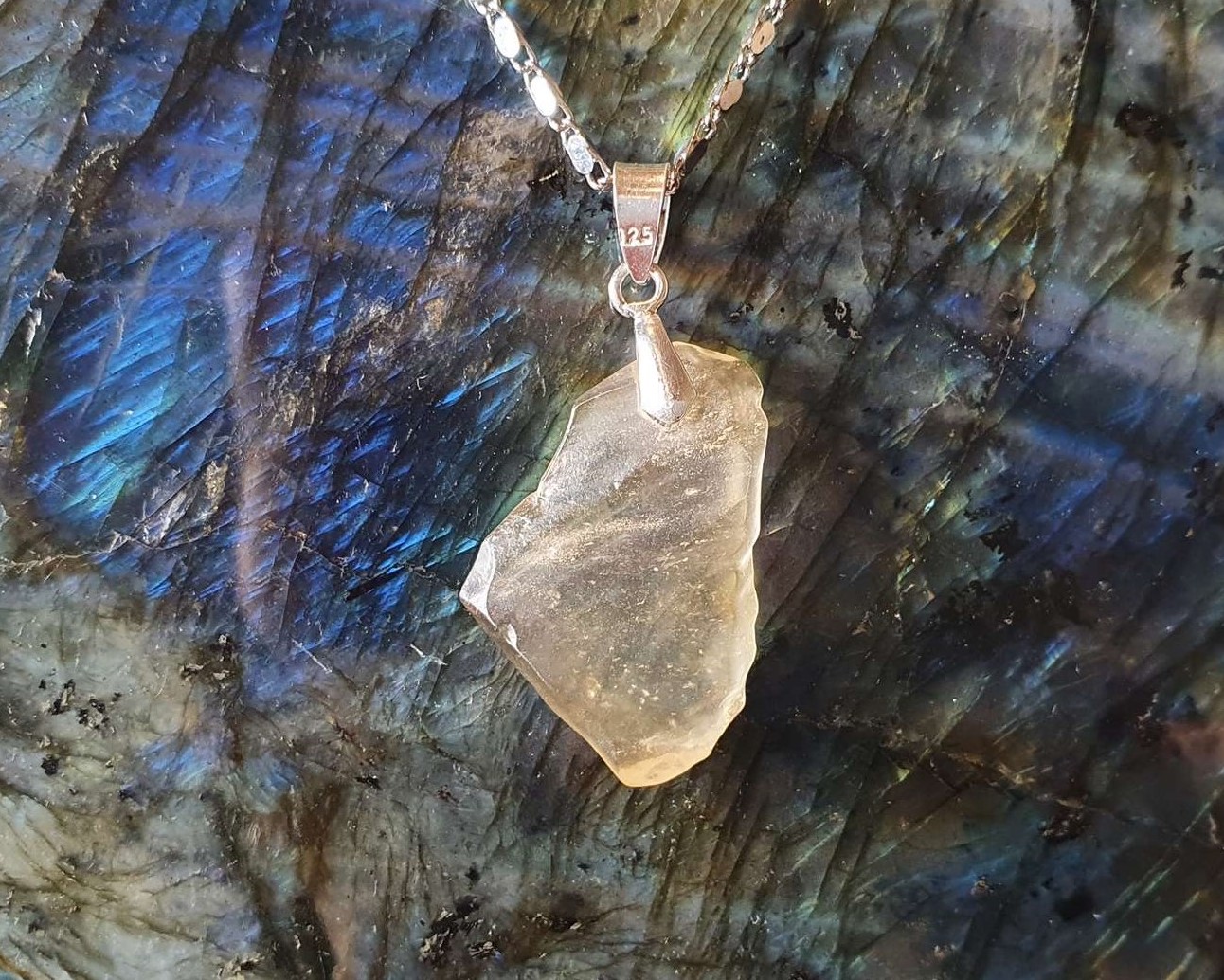 Libyan Desert Glass Pendant Confidence And Potential 2 60 Grams   20210527 173220 